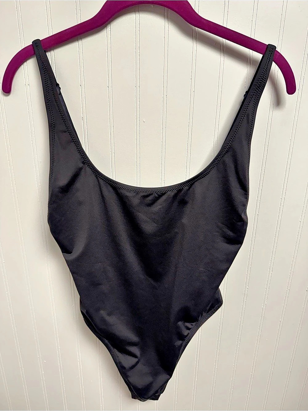 SKIMS Swim One-Piece Swimsuit Black Size Large NWT